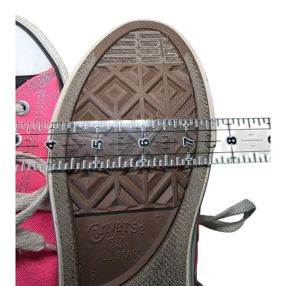 Converse All Star Barbie Pink Low Top Sneakers Junior Size 6 Canvas Streetwear
